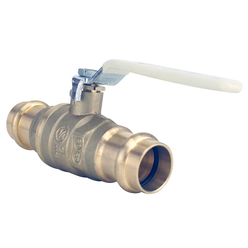 Apollo 94VLF Series 94VLF10401TMG Ball Valve, 3/4 in Connection, Press Fit, 250 psi Pressure, Brass Body