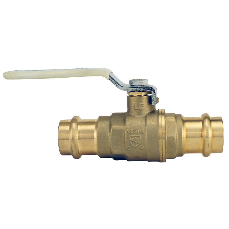 Apollo 94VLF Series 94VLF10401TMG Ball Valve, 3/4 in Connection, Press Fit, 250 psi Pressure, Brass Body