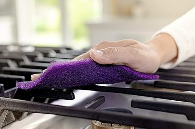 Scotch-Brite 77222-R Extreme Scrub Scour Pad, 4.4 in L, 2-1/2 in W, Purple
