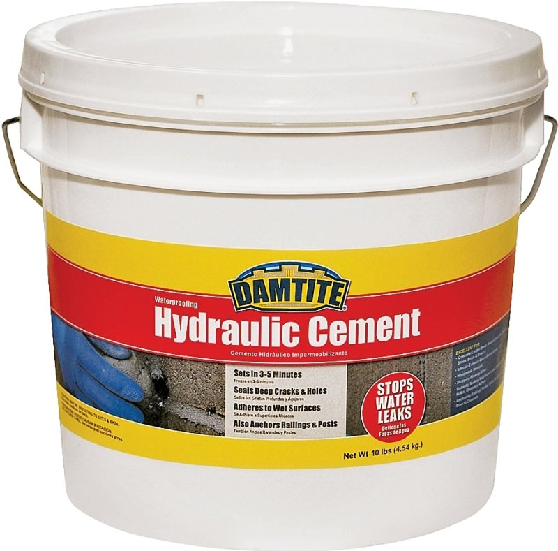 Damtite 17121 Hydraulic Cement, 10 lb, Pail