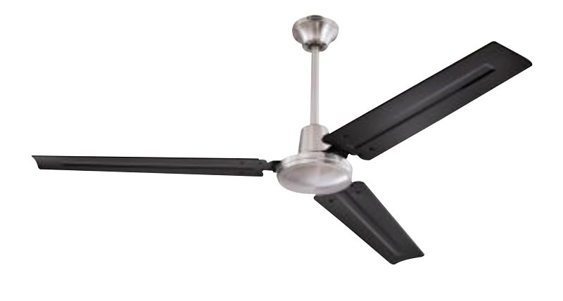 Westinghouse Jax Series 7800300 Ceiling Fan, 3-Blade, Black Blade, Steel Blade, 4-Speed