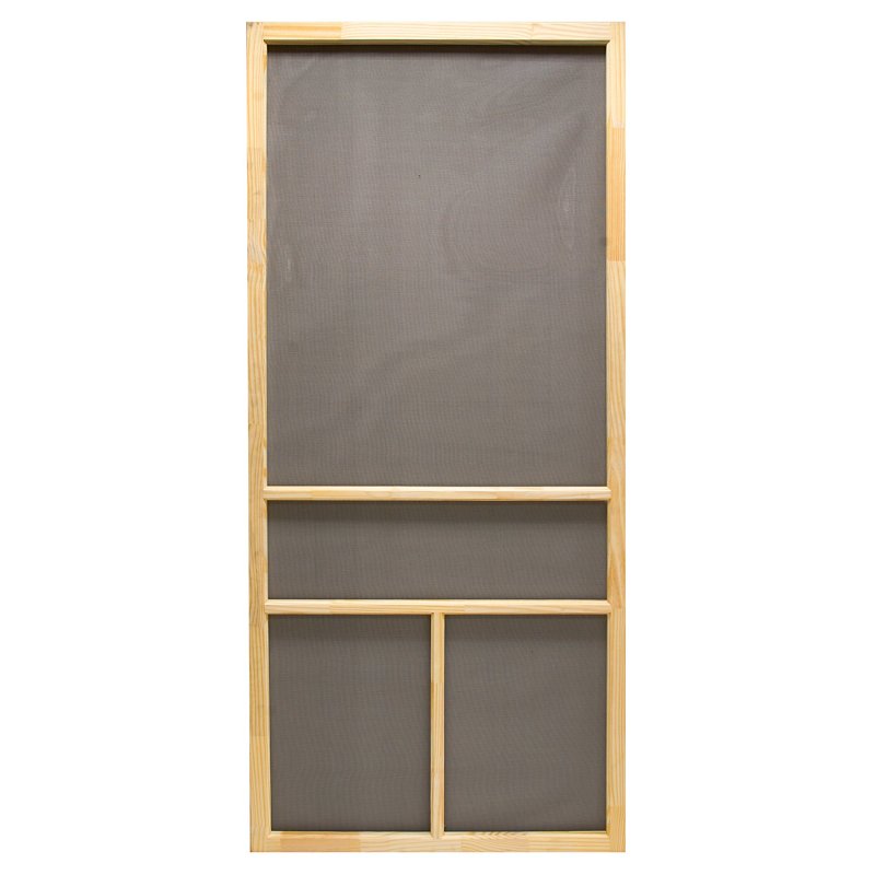 Precision Dogwood Series 3950NA3068 Screen Door, 36 in W x 80-1/2 in H W x H, Pine Wood, Natural