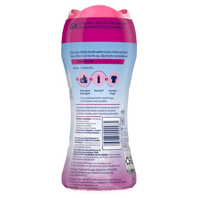 Downy 9098 Scent Booster, 9.1 oz Bottle, Beads, April Fresh