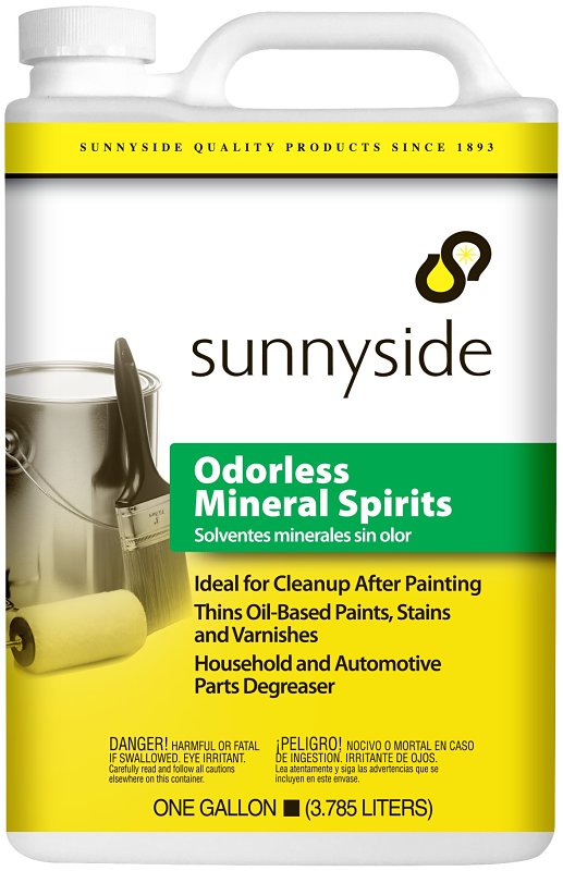 Sunnyside 303G1 Mineral Spirit Thinner, Liquid, Petroleum, Solvent, Clear, 1 gal, Can