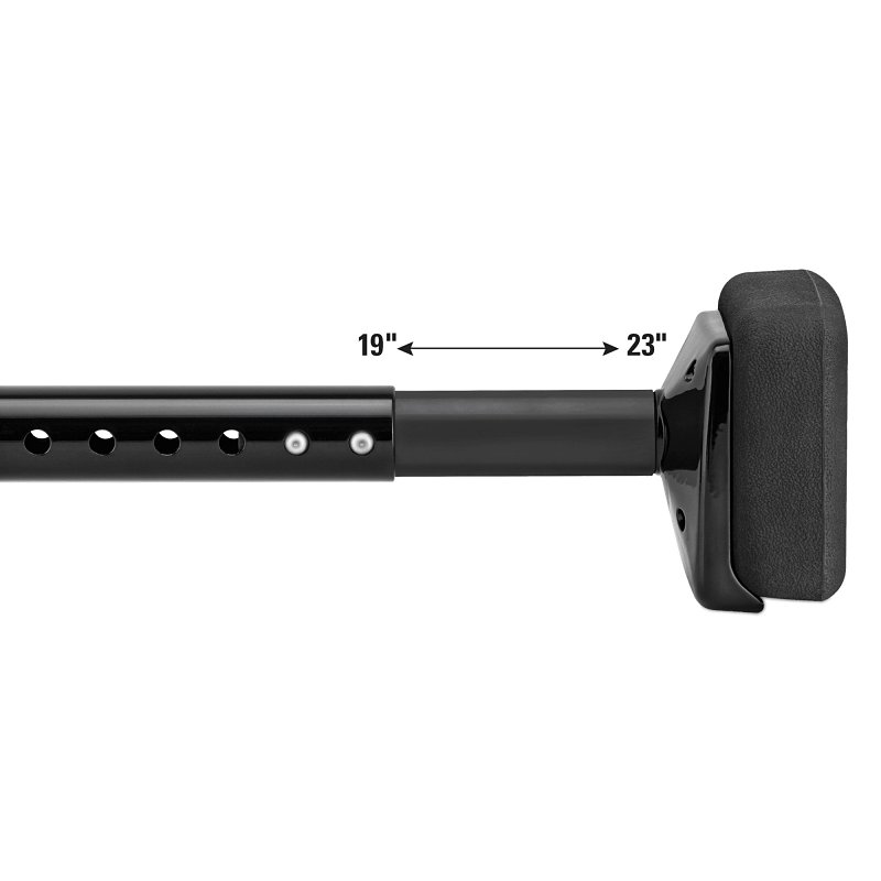 Roberts 10-410 Adjustable Knee Kicker, Aluminum, Black