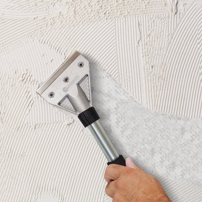 4" Pro Floor and Wall Scraper with 18" Handle