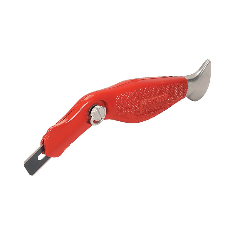Roberts 10-220 Cut and Jam Carpet Knife, Carbon Steel Blade, Aluminum Handle