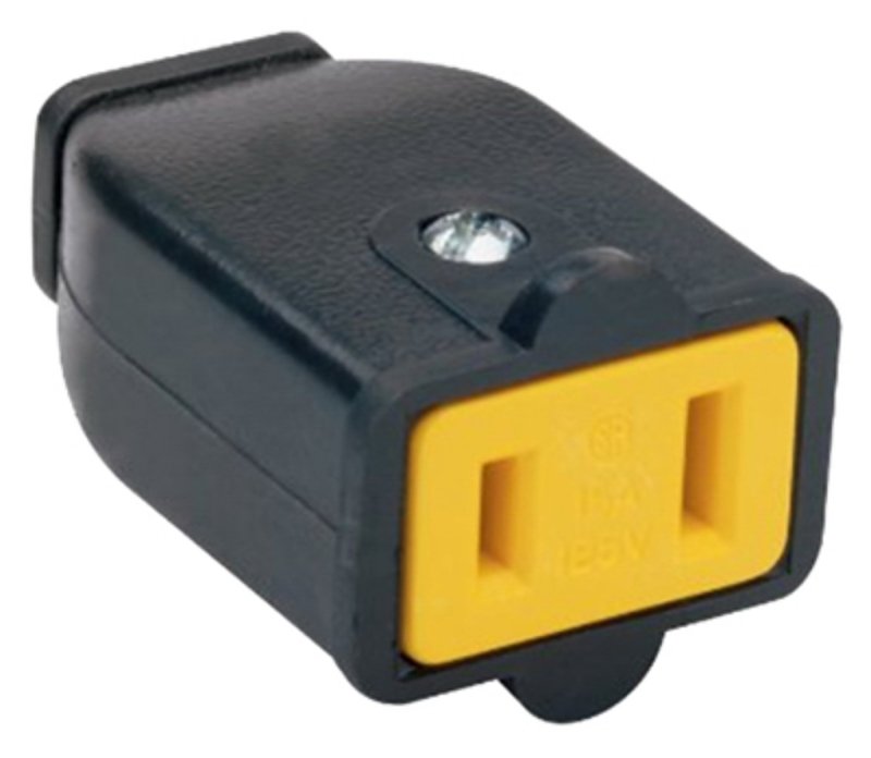 Legrand SA155CC10 Plug and Connector, 2 -Pole, 15 A, 125 V, NEMA: NEMA 1-15R, Brown