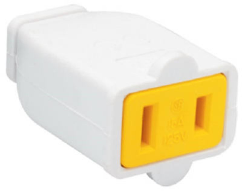 Legrand SA155WCC10 Electrical Connector, 2 -Pole, 15 A, 125 V, White