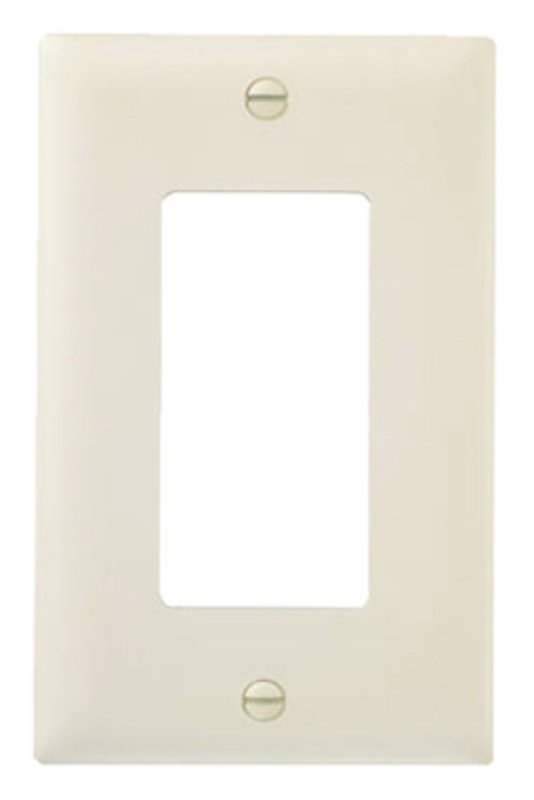 Legrand TradeMaster TP Series TP26LACP10 Wallplate, 4.6875 in L, 2.937 in W, 1-Gang, Nylon, Light Almond