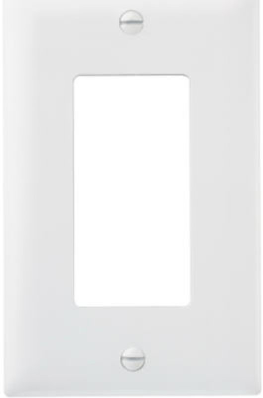 Legrand TradeMaster TP Series TP26WCP10 Wallplate, 4.6875 in L, 2.937 in W, 1-Gang, Nylon, White