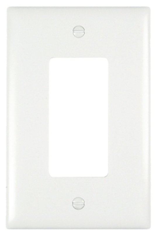 Legrand TradeMaster TPJ26W Wallplate, 5.06 in L, 3.31 in W, 1 -Gang, Nylon, White