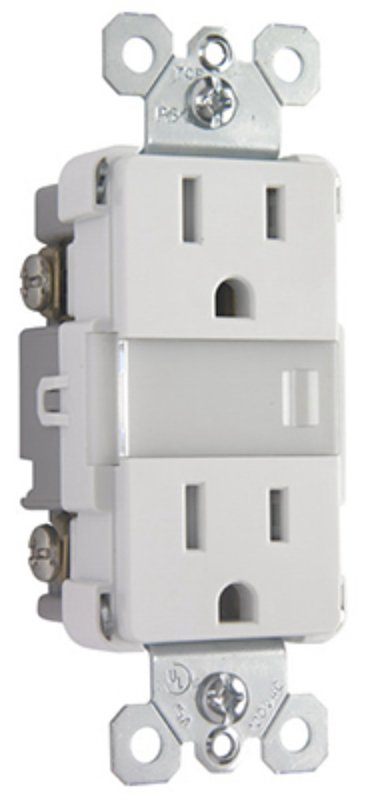 Legrand Radiant Series NTL885TRWCC6 Nightlight with Outlets, 15 A, 120/125 V, LED Lamp, White