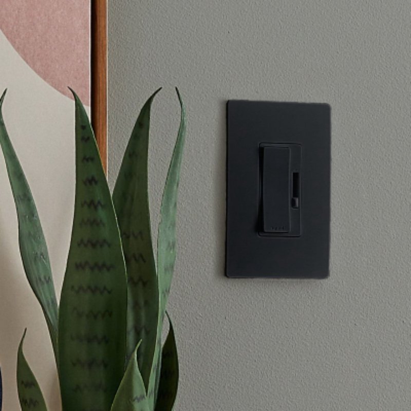 Legrand radiant Series RHL153PBKCC4 3-Way Dimmer, 1.25 A, 120 V, 150 W, CFL, Incandescent, LED Lamp, Black