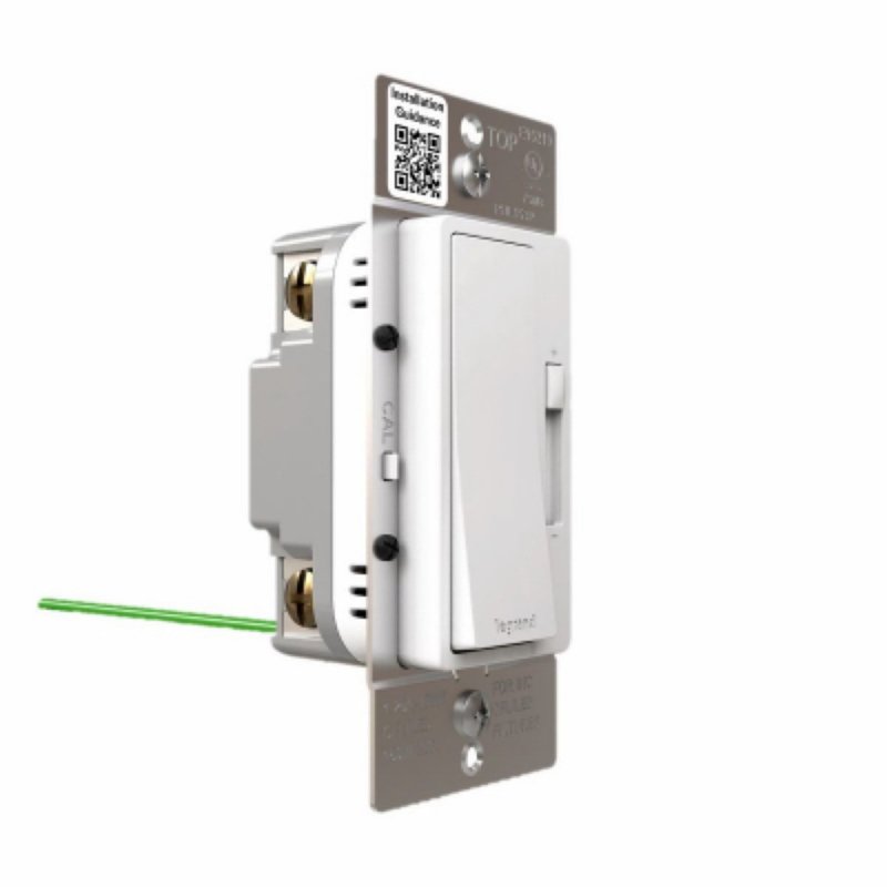 Legrand radiant Series RHL153PW Advanced Dimmer, 1.25 A, 120 V, 150 W, CFL, Incandescent, LED Lamp, 3-Way, White