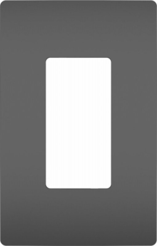 Legrand RWP26BKCC6 Switch Wallplate, 3.15 in W, 1 -Gang, Polycarbonate, Black, Satin