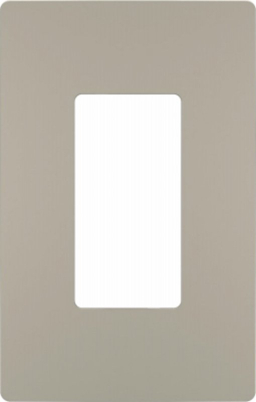 Legrand radiant RWP26NICC6 Wallplate, 4.94 in L, 3.15 in W, 1 -Gang, Polycarbonate, Silver, Nickel