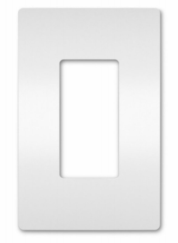Legrand radiant Series RWP26WAMCC6 Screwless Wallplate, 4.94 in L, 12.21 in W, 1-Gang, Plastic, White