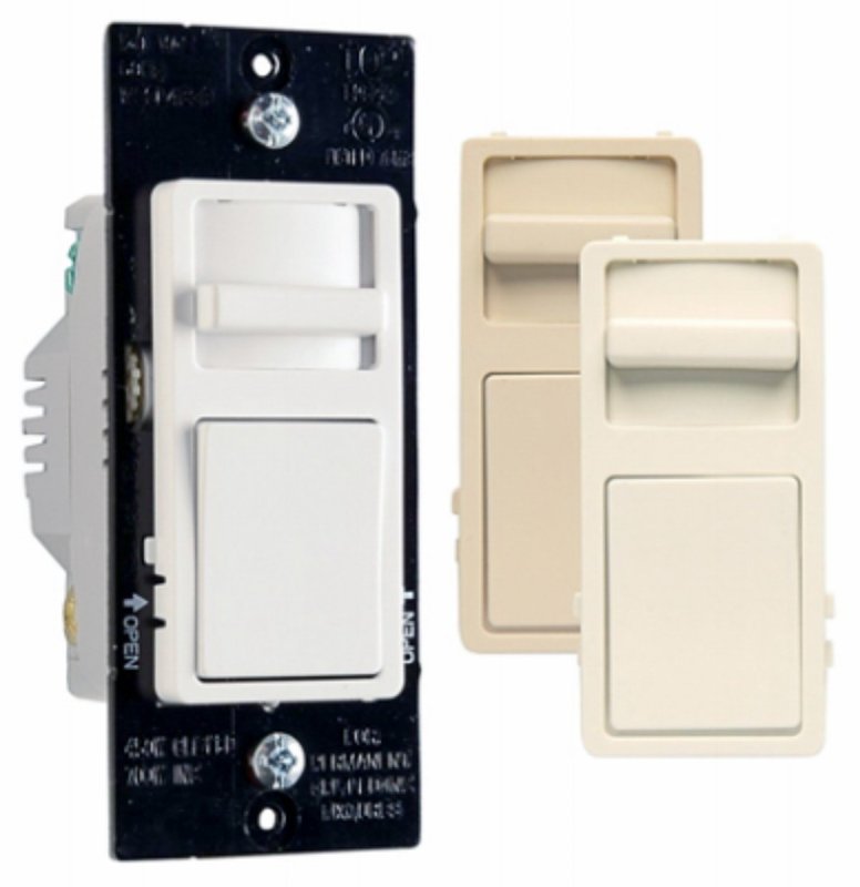 Legrand Wide Slide WSCL453PTCCCV4 Slide Dimmer, 120 V, CFL, LED Lamp, 3-Way