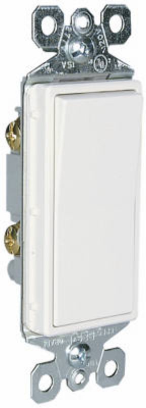 Legrand radiant Series TM870WCP6 Paddle Switch, 15 A, 120/277 VAC, Push Wire, Side Wire Terminal, White