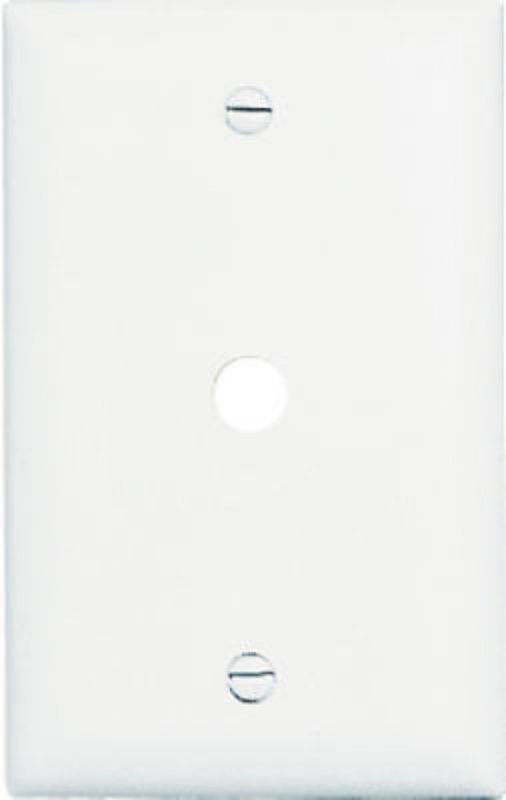 Legrand TradeMaster TP Series TP11WCC15 Wallplate, 4.7 in L, 1-Gang, Nylon, White