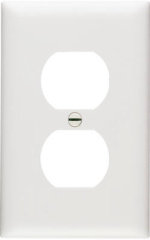 Legrand TP8WCP10 Wallplate, 4.68 in L, 2.93 in W, 1 -Gang, Nylon, White