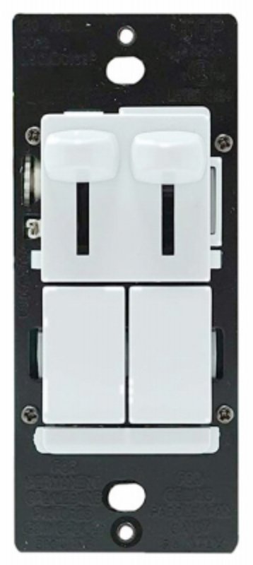 Legrand LS TradeMaster Series LSCLDC163PWCCV4 Preset Dimmer with De-Hummer Fan Control, 1-Pole, 1.6 A, 120 VAC