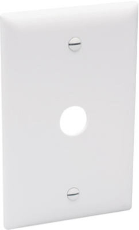 TELEPHONE WALL PLATE 1GANG WHT