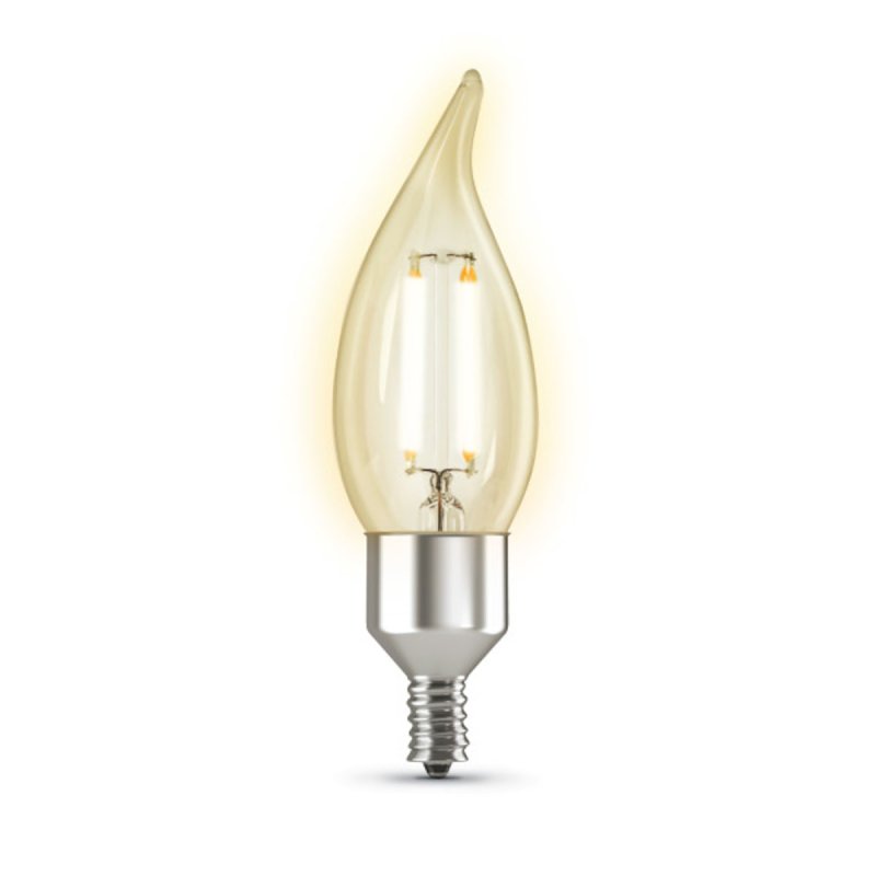 Feit Electric CFC40/927CA/FIL/AG Smart Bulb, 3.3 W, Wi-Fi Connectivity: Yes, Voice Control, E12 Candelabra Lamp Base