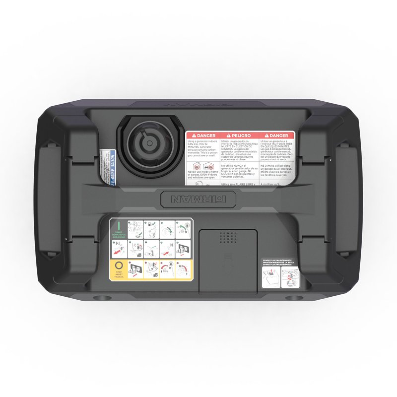 Firman W02081 Portable Inverter Generator with CO Alert, 120 V, 2500 W Output, Gasoline, 1.1 gal Tank, Recoil