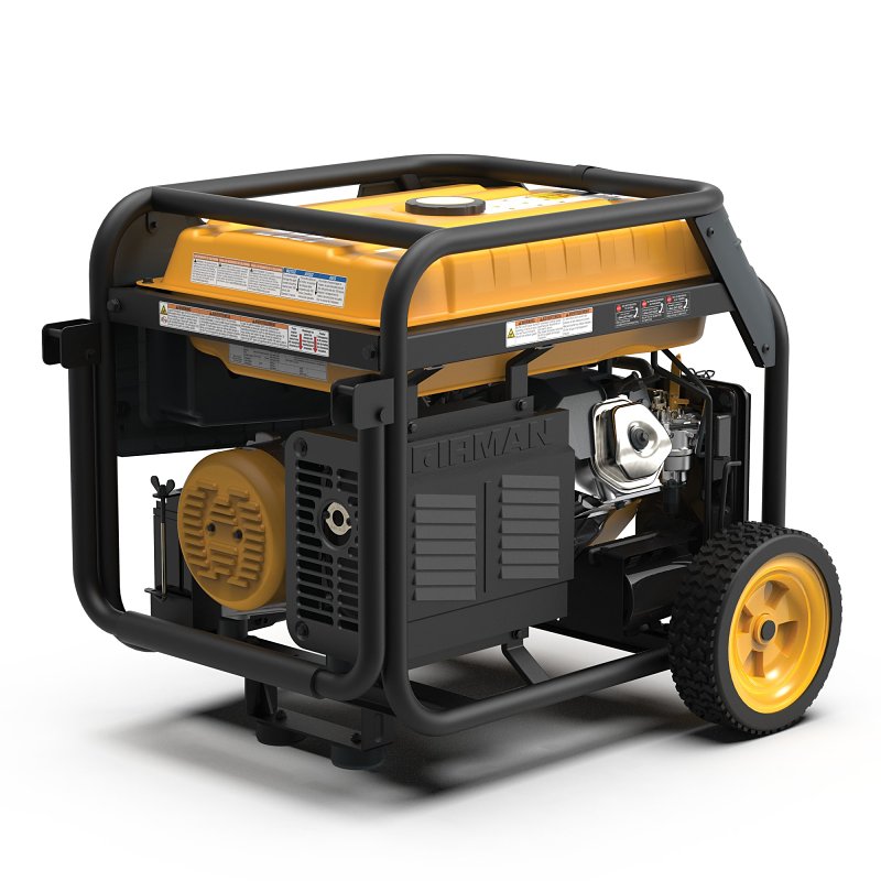 Firman Hybrid Series H08052 Dual Fuel Portable Generator with Co-Alert, 33 A, 120/240 V, 10,000/9050 w, Gasoline, LPG, 8 gal Tank