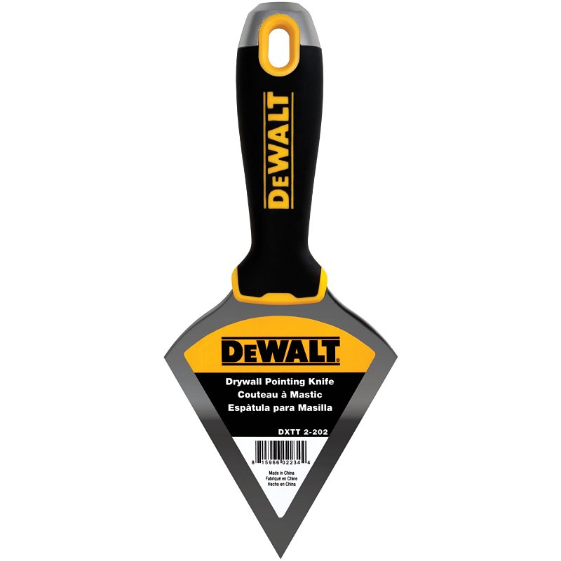 DEWALT DXTT-2-202 Pointed Knife, 3-1/2 in W Blade, Stainless Steel Blade, Precision Ground Blade, Nylon Handle