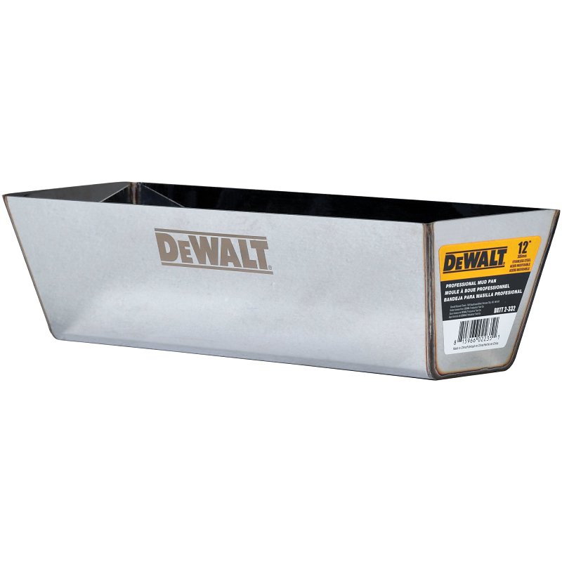 DEWALT DXTT-2-332 Drywall Mud Pan, Stainless Steel