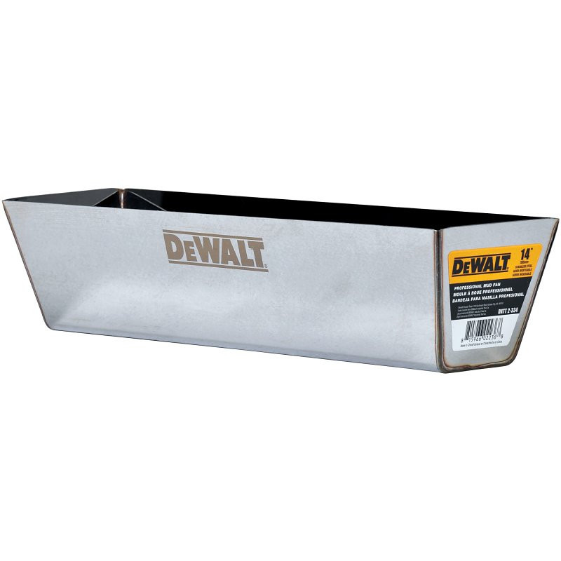 DEWALT DXTT-2-334 Drywall Mud Pan, Stainless Steel