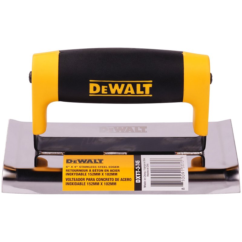 DEWALT DXTT-3-745 Hand Edger, 6 in L Blade, 4 in W Blade, Stainless Steel Blade, 1/2 in Lip, 3/8 in Lip Radius