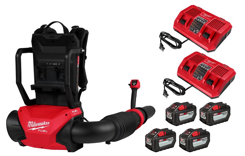 Milwaukee M18 3009-24HD Cordless Dual Battery Backpack Blower, M18 Redlithium