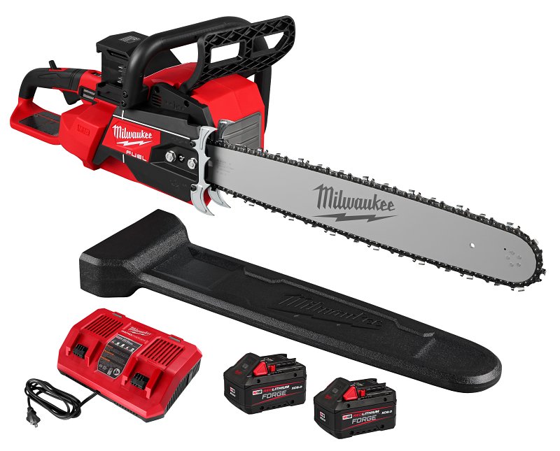 Milwaukee M18 FUEL Series 2827-22 Chainsaw Kit, Battery Included, 8 Ah, 18 V, Lithium-Ion, 20 in Cutting Capacity