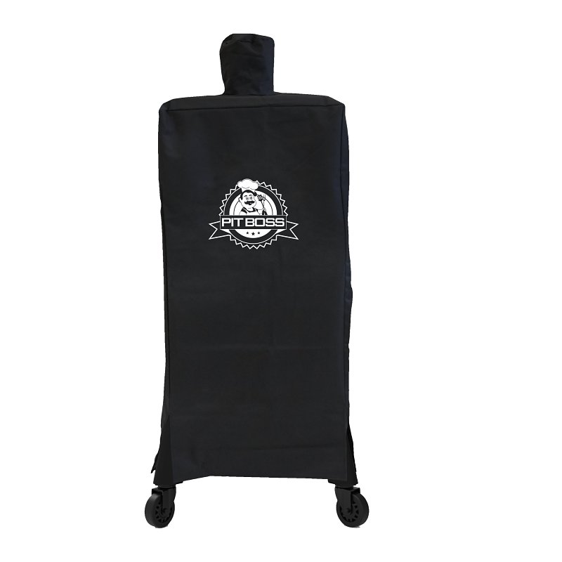 Pit Boss 41189 Smoker Cover, 27.17 in W, 31.1 in D, 45.47 in H, Polyester/PVC, Black