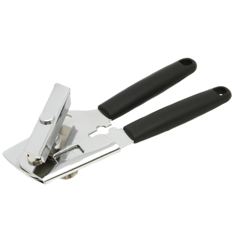 Chef Craft 21662 Heavy-Duty Can Opener, Stainless Steel, Black