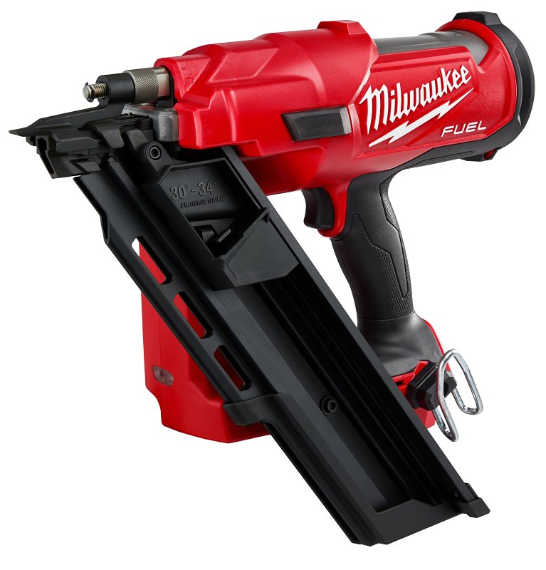 Milwaukee 2745-20 Framing Nailer, Tool Only, 18 V, 5 Ah, 43 Nails Magazine, 30 to 34 deg Collation, Nail, Strip Fastener