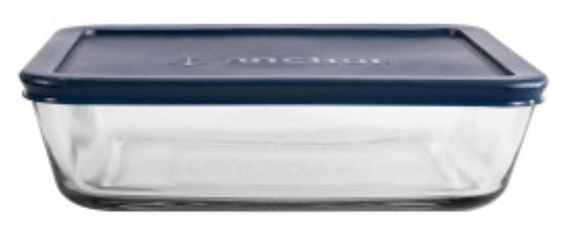 Anchor Hocking 85913L20 Kitchen Food Storage with Lid, 6 Cup, Glass, Clear, 8-1/4 in Dia, 2.4 in H