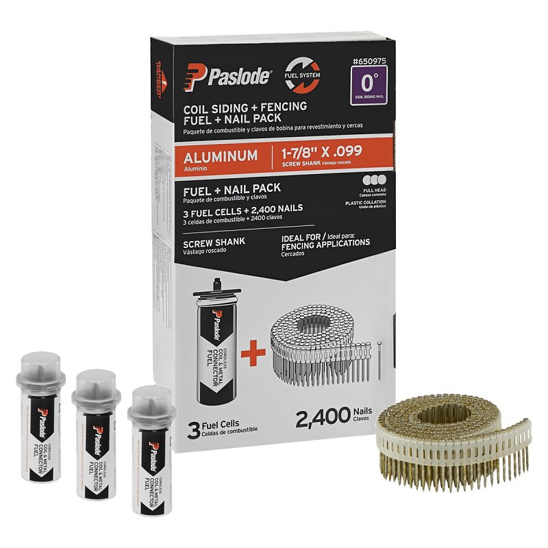 Paslode 650975 Nails Pack, 1-7/8 in L, Aluminum, Screw or Ring Shank