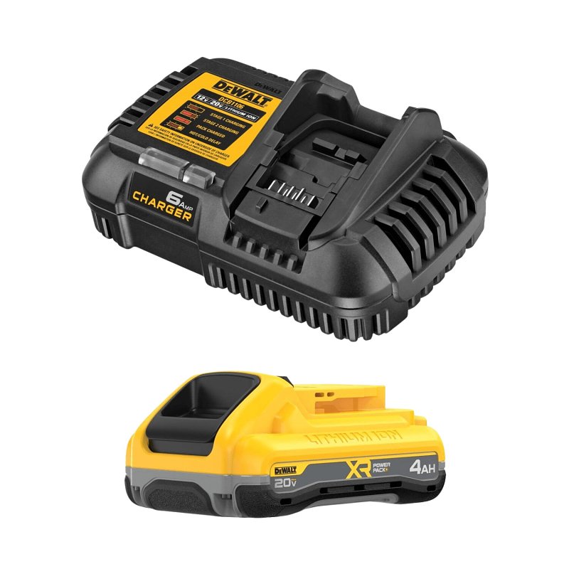 DEWALT DCB2104C Battery Starter Kit, 20 V Battery, 4 Ah