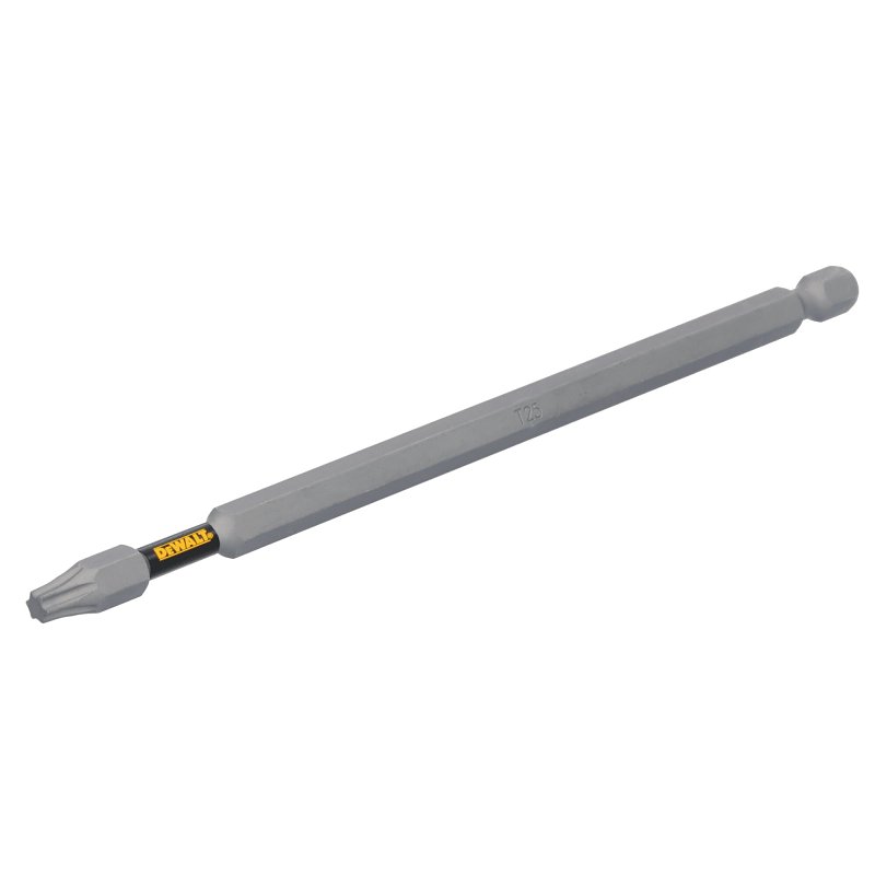 DEWALT TOUGHGRIP DWAF6T25TG1 Screwdriver Bit, T25 Drive, Torx Drive, 1/4 in Shank, Hex Shank, 6 in L, Steel