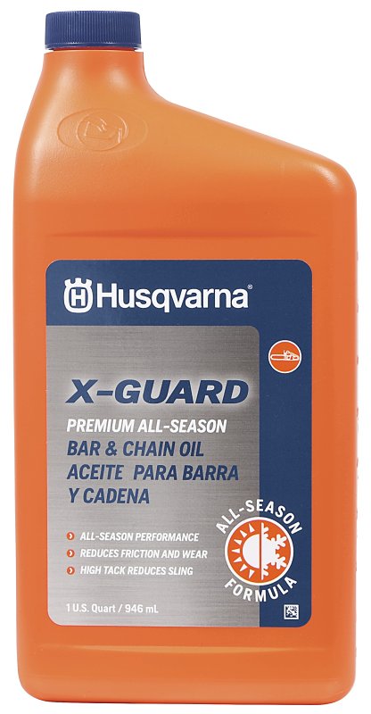Husqvarna X-Guard 593272001 Premium All-Season Bar and Chain Oil, 1 qt