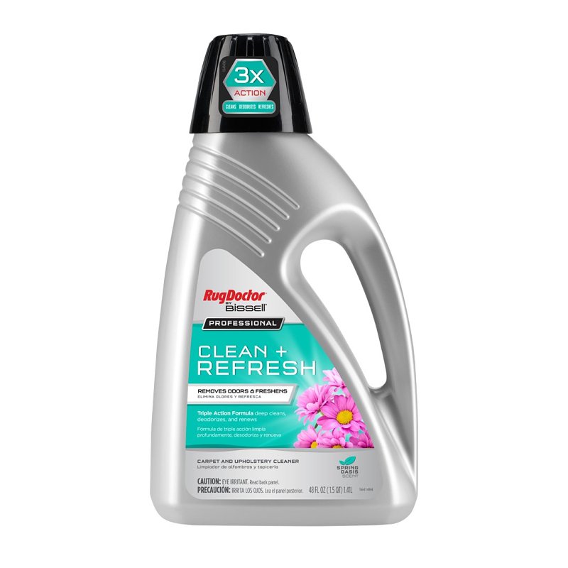 RugDoctor Professional Series 5155 Clean and Refresh Carpet Cleaner, 48 oz Bottle, Liquid, Spring Oasis, Pale Yellow
