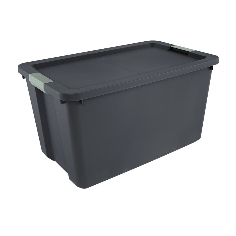Sterilite 22193V04 Storage Tote, Polypropylene, Flat Gray, 31-5/8 in L, 20 in W, 17-1/4 in H