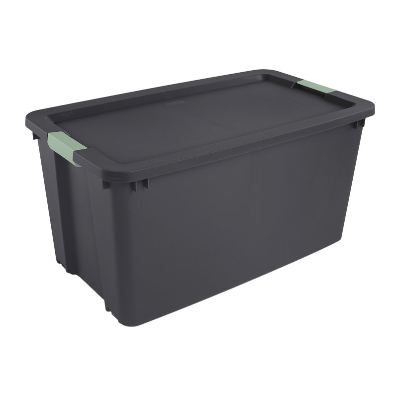 Sterilite 22223V04 Storage Tote, Polypropylene, Flat Gray, 36-1/8 in L, 21 in W, 18-5/8 in H