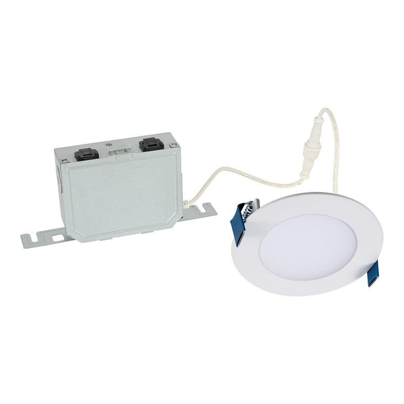 Halo HLB4LSFS5 Canless Downlight, 11.7 W, 120 V, LED Lamp, White, Matte