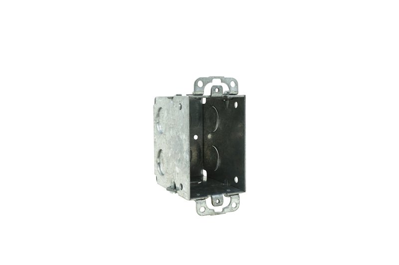 Southwire G602-OW-UPC Switch Box, 8-Knockout, 1/2 in Knockout, Steel, Silver, Galvanized